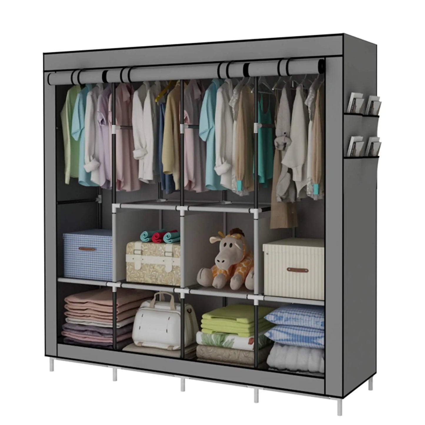 Foldable Non-Woven Canvas Wardrobe
