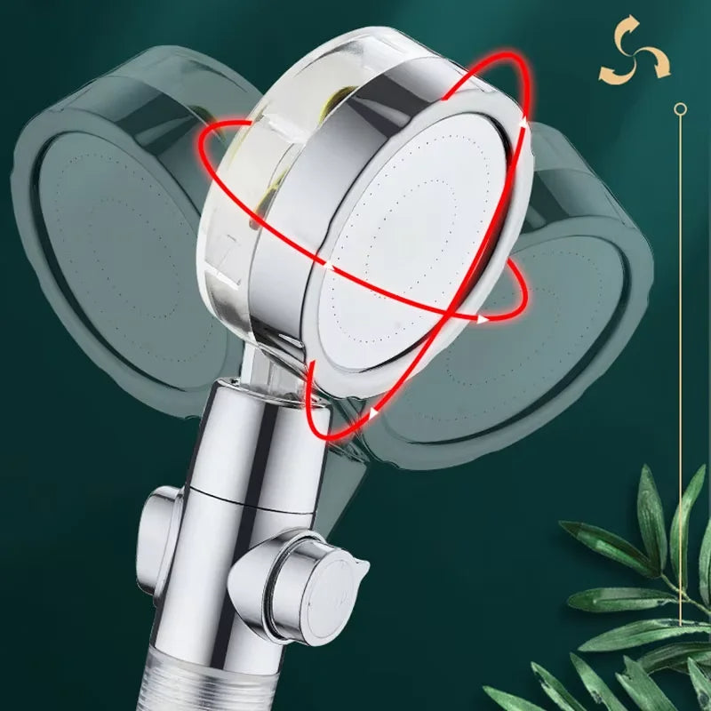 360 Degree Rotating Turbocharged Shower Head