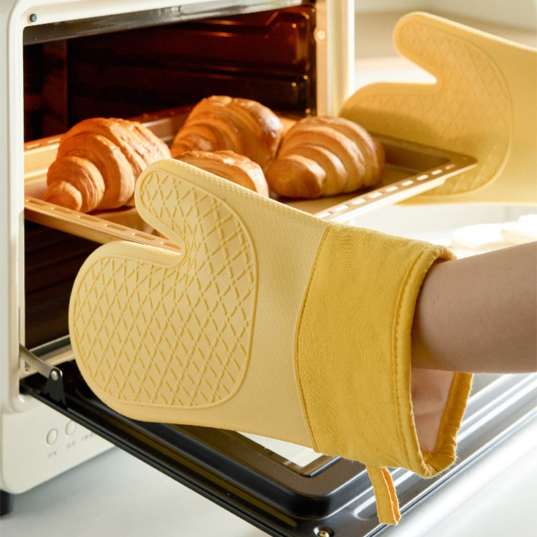 Heat-Resistant Oven Gloves - 1 Pair