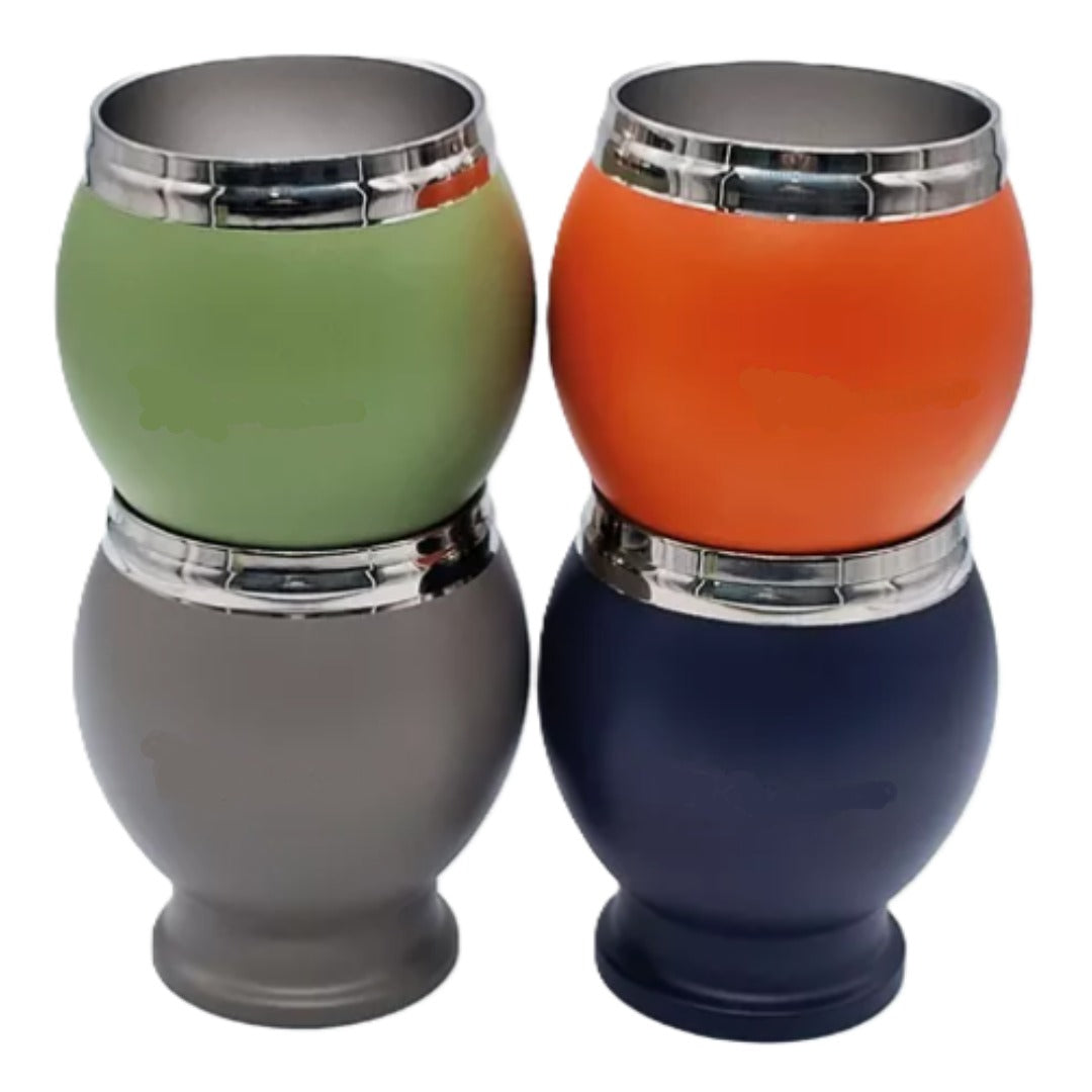 Luxury Leather Mate Cup With Bombilla - 261ml
