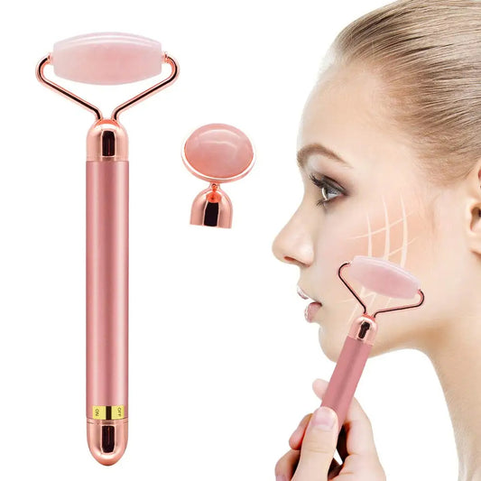 Phenitech Best-Selling Facial Handheld Massager – Natural Jade Roller for Face & Derma Roller