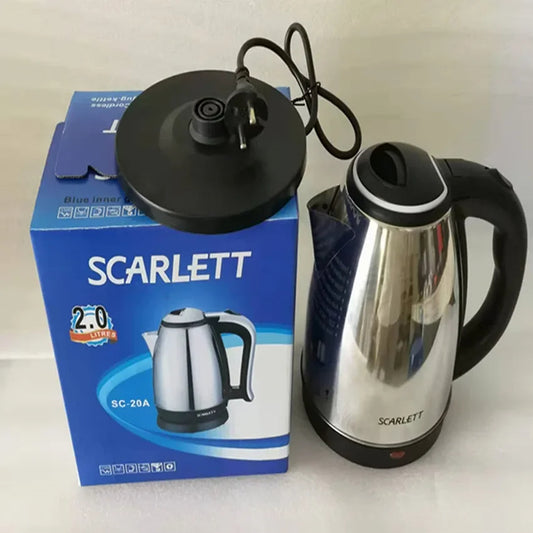 Stainless Steel Electric Kettle – Fast Boiling Water Pot with Automatic Power Interruption