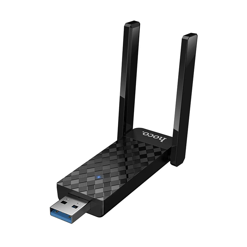 Hoco HI34 – Dual-Band WiFi6 USB Network Card (2.4GHz & 5GHz, 286Mbps)