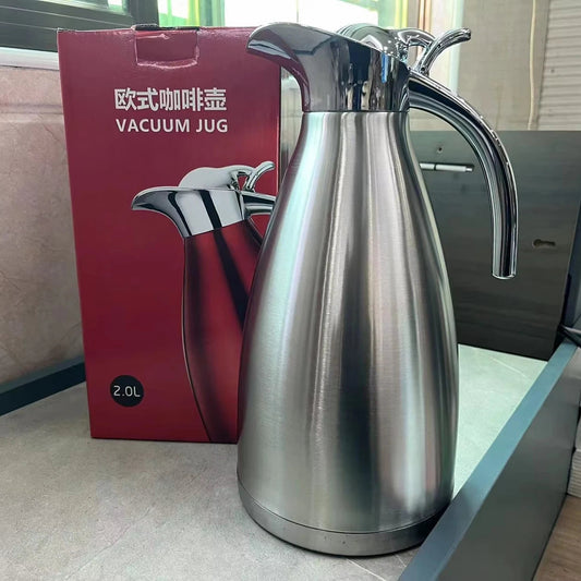 Double-Wall Thermal Coffee Carafe – 304 Stainless Steel Vacuum Insulated Pot