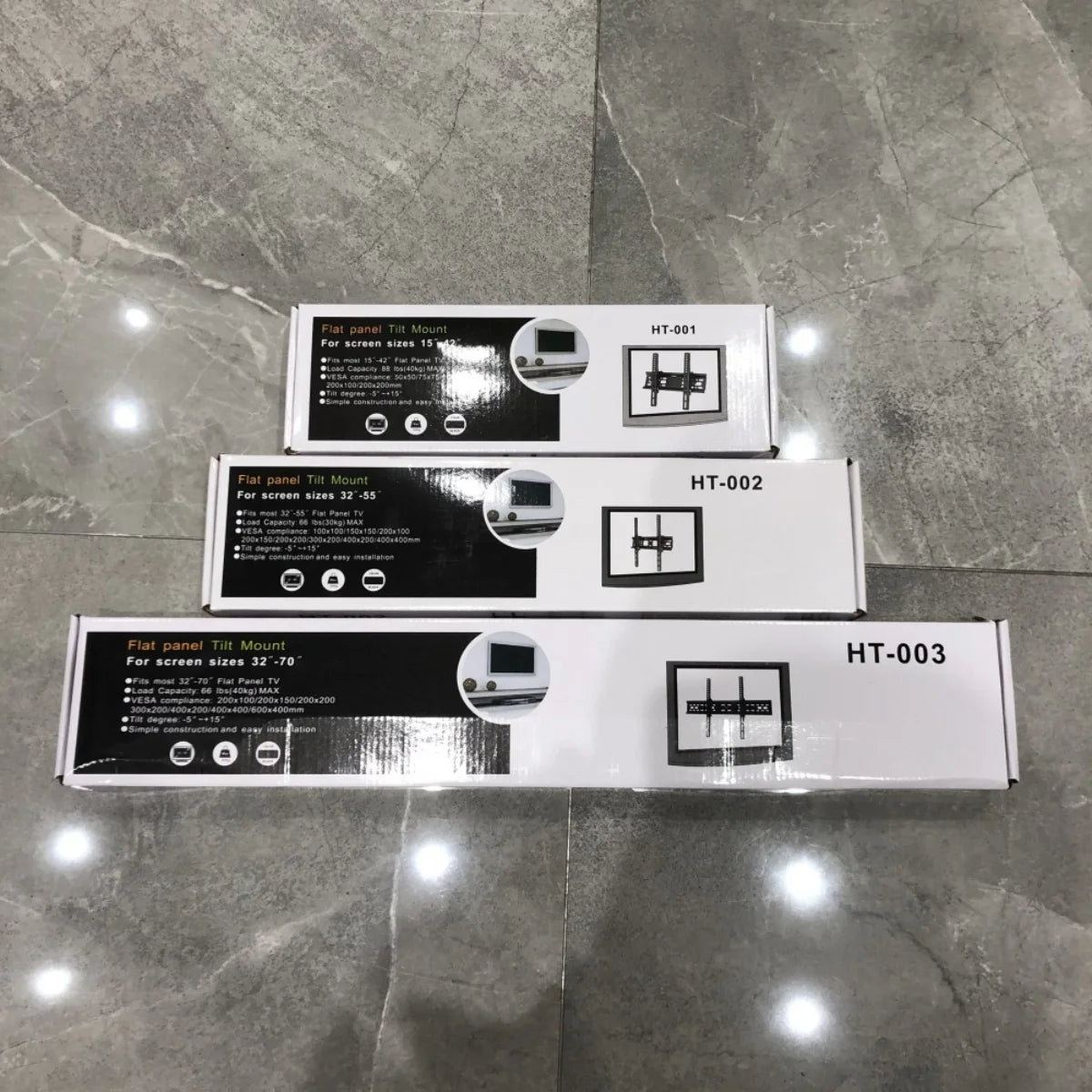 Universal TV Wall Mount Bracket – Adjustable Tilt for 15" to 42" Screens