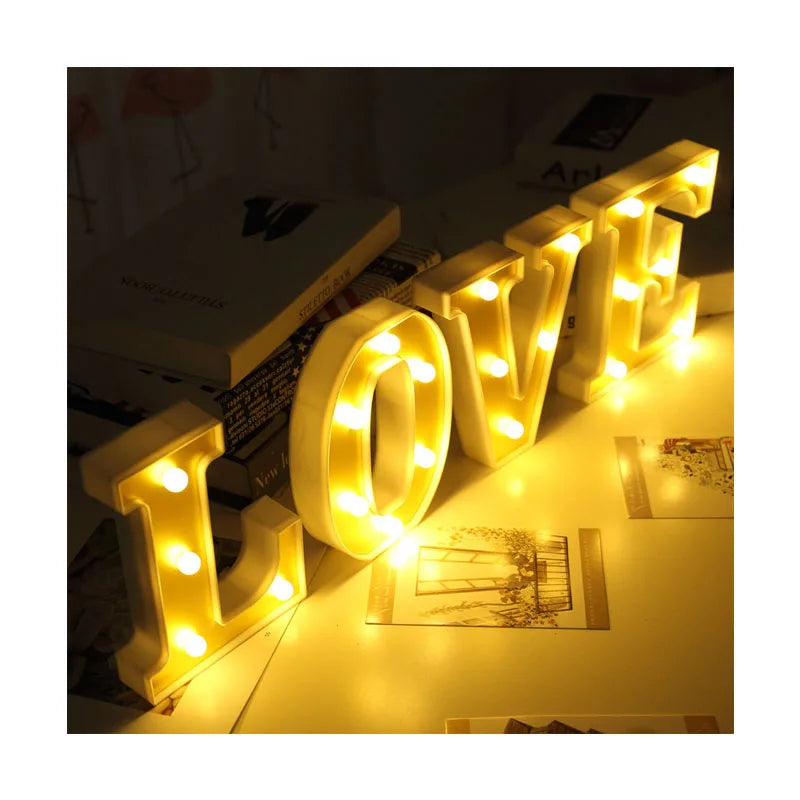 LED Marquee Letter Light – A to Z Decorative Alphabet Lights for Parties & Home