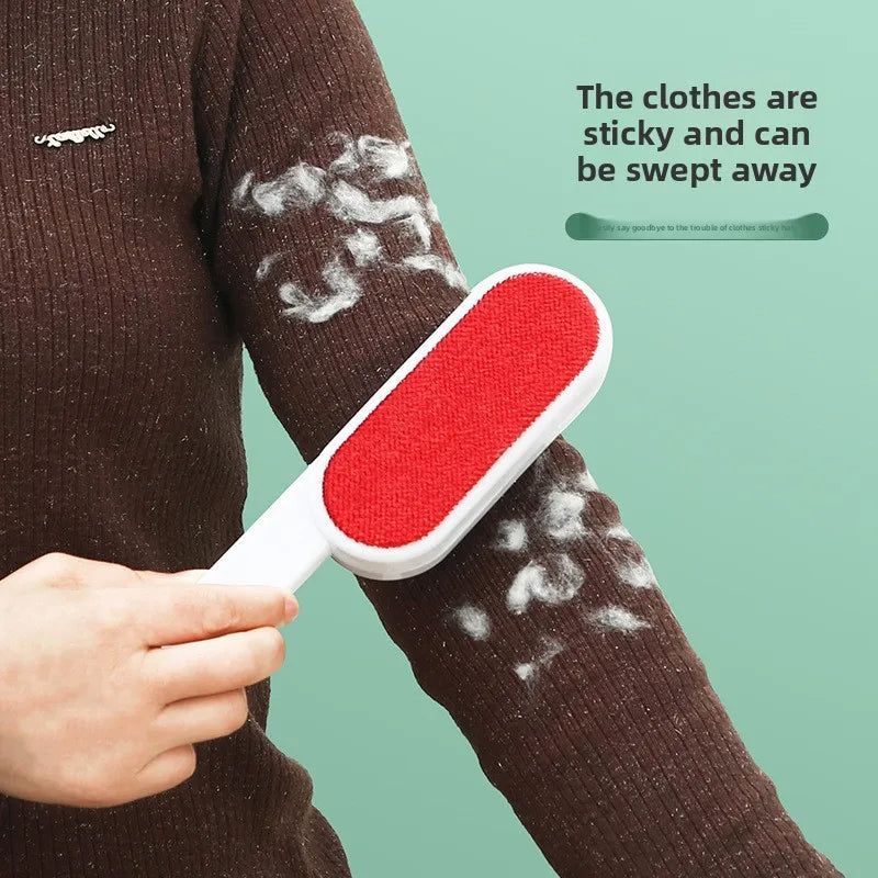 Double-Sided Lint Remover Brush – Manual Static Hair & Dust Cleaner for Clothes and Bedding