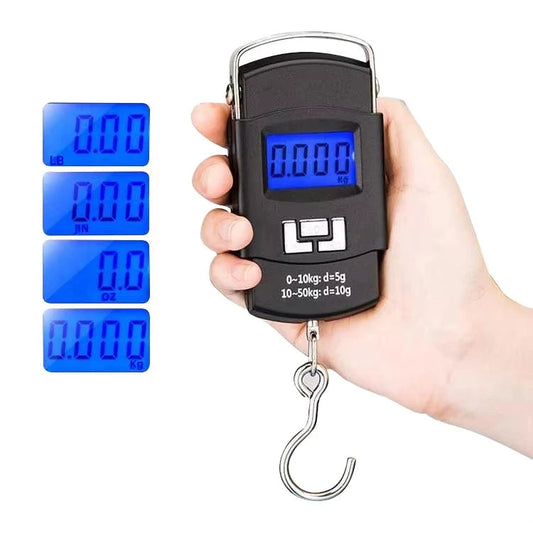 Portable Digital Luggage Scale – 50kg Electronic Travel Hanging Scale
