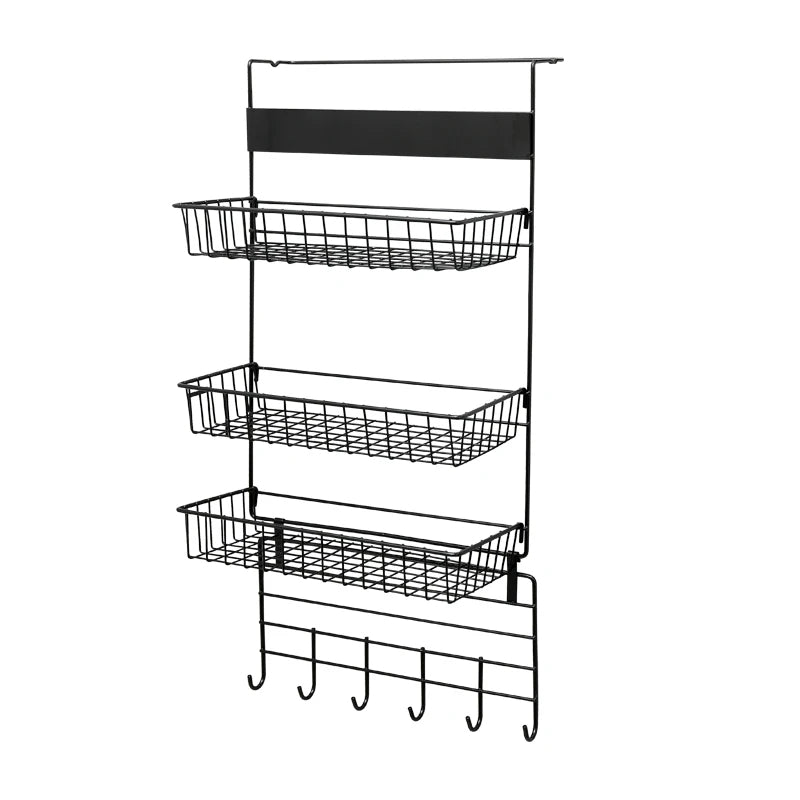 Hot Selling Metal Wire Behind Door Storage Basket - Refrigerator Hanging Basket