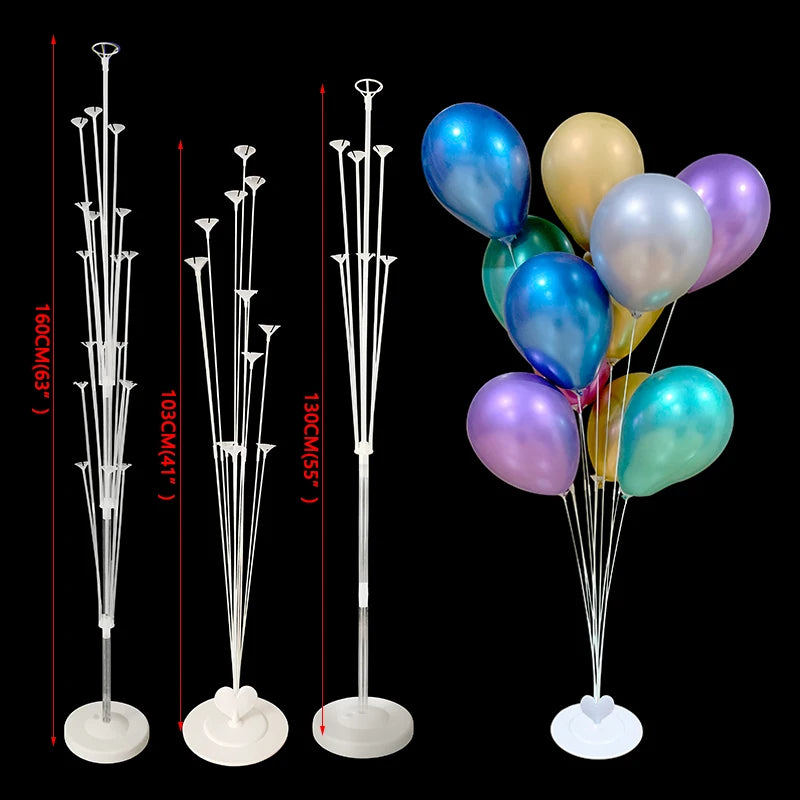 Balloon Column Stand Kit – 130cm/160cm Plastic Pole Set for Birthday & Wedding Balloon Arches