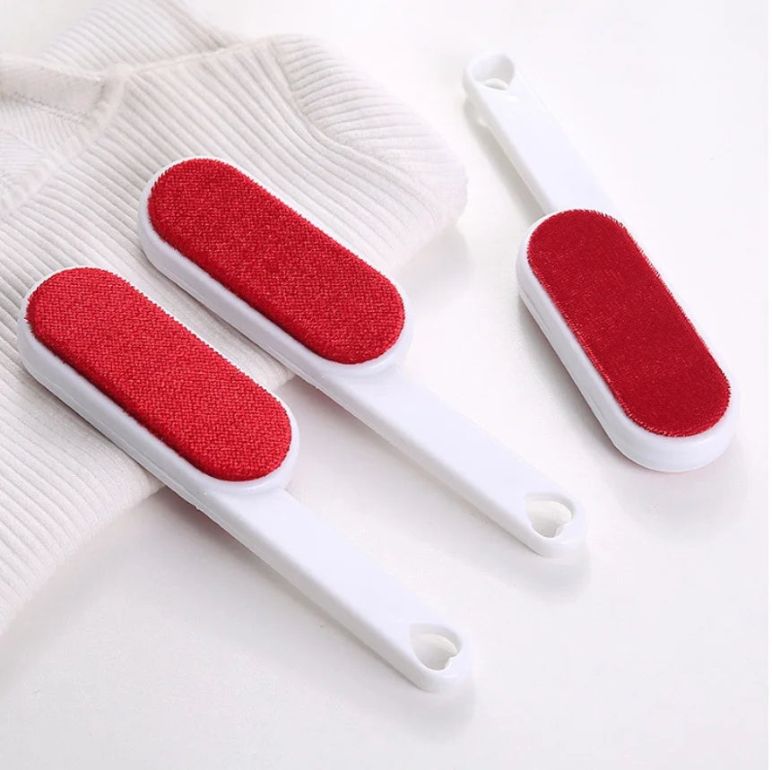 Double-Sided Lint Remover Brush – Manual Static Hair & Dust Cleaner for Clothes and Bedding