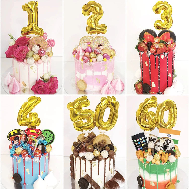 Mini Self-Inflating Number Foil Balloons – 0–9 Party Decorations for Kids’ Birthdays & Celebrations