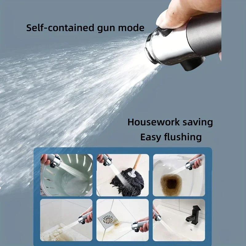 Adjustable High-Pressure Rainfall Shower Head – Water-Saving Mixer