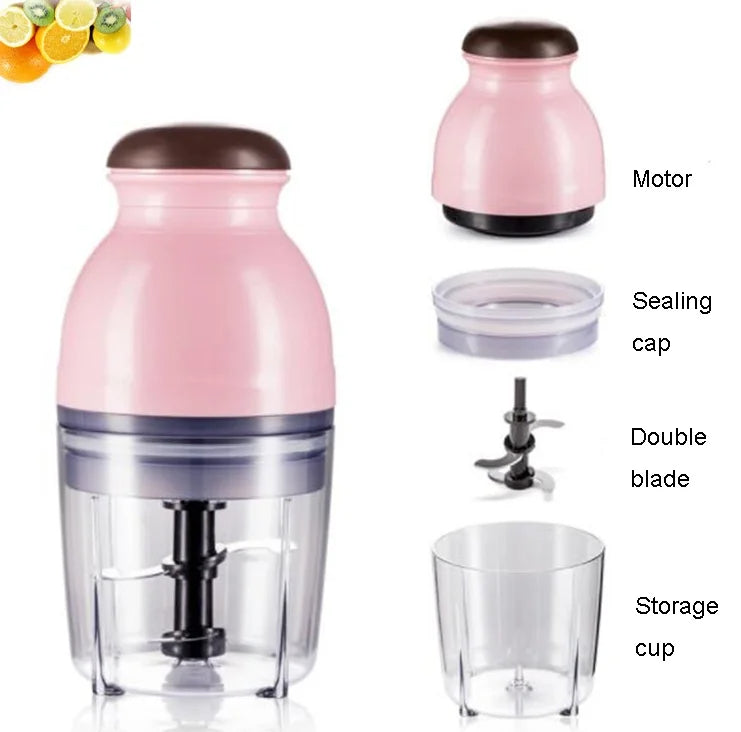 600ml Electric Food Processor – Multifunction Baby Food Blender, Juicer & Chopper