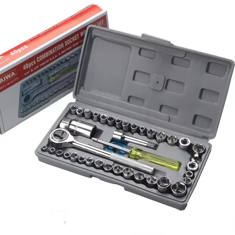 Ratchet Wrench And Socket Set