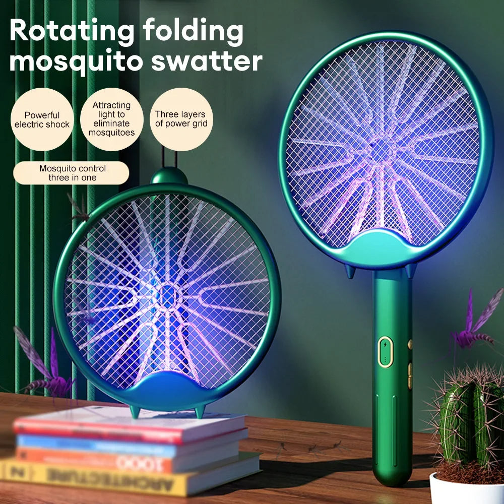 3-in-1 Electric Mosquito Swatter And UV Lamp