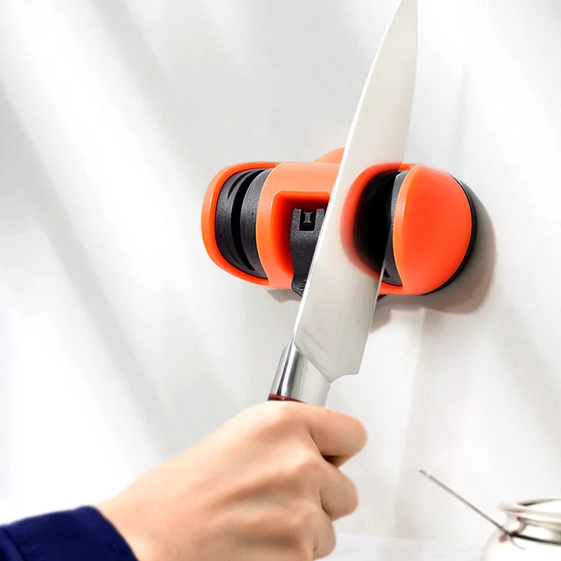 Magnetic Knife Sharpener – For Straight & Serrated Knives and Scissors