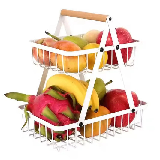 Nordic Iron Art Detachable Multi-Layer Fruit & Storage Basket