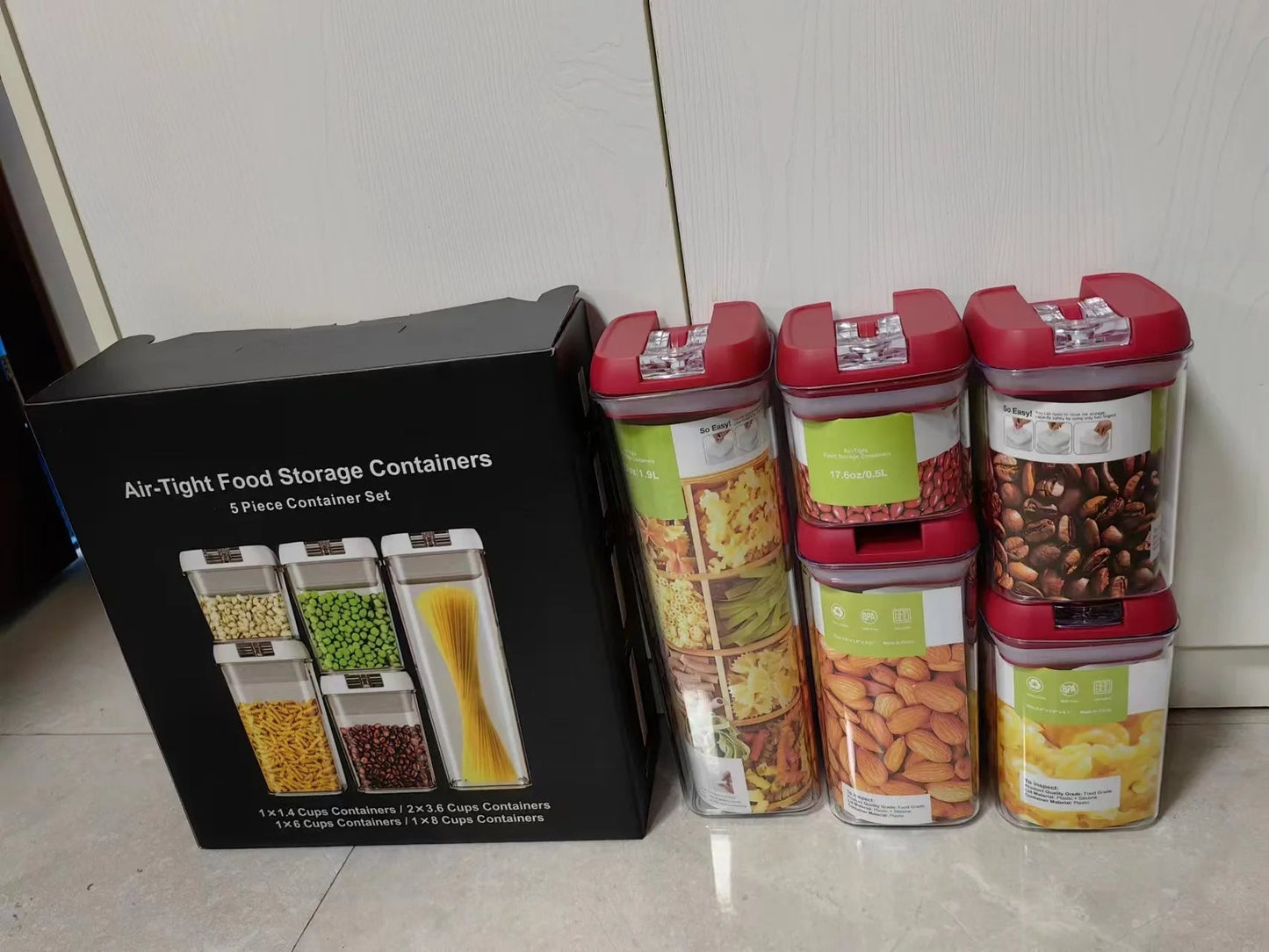 Airtight Food Storage Container - Set Of 5