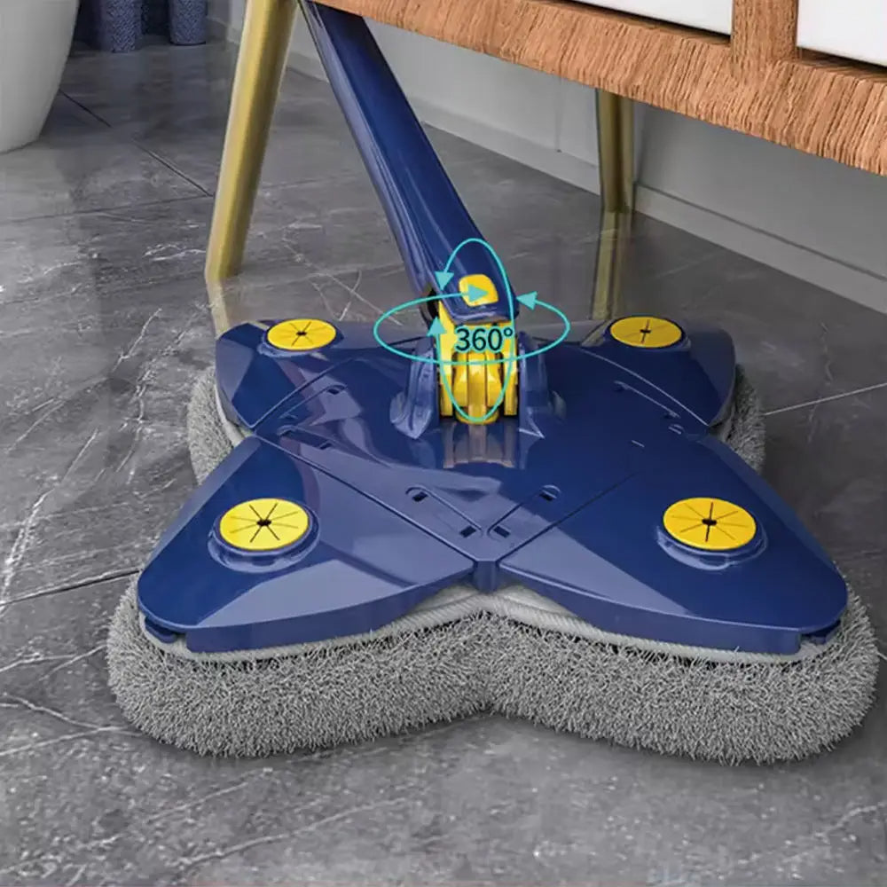 Clover-Shaped 360 Degree Rotating Self-Squeeze Mop
