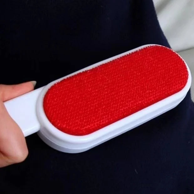 Double-Sided Lint Remover Brush – Manual Static Hair & Dust Cleaner for Clothes and Bedding
