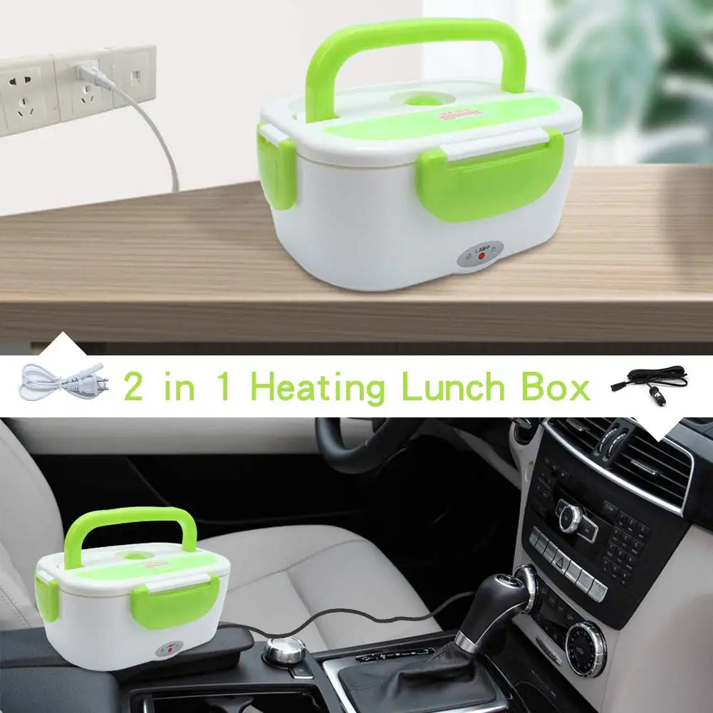 Electric Heated Lunch Box – Portable Food Warmer with Carry Bag