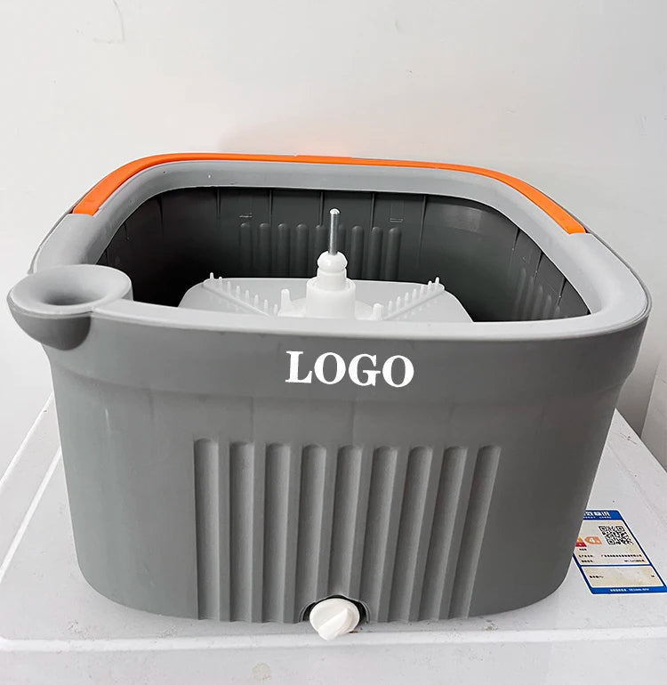 360 Degree Rotating Magic Flat Mop - Grey