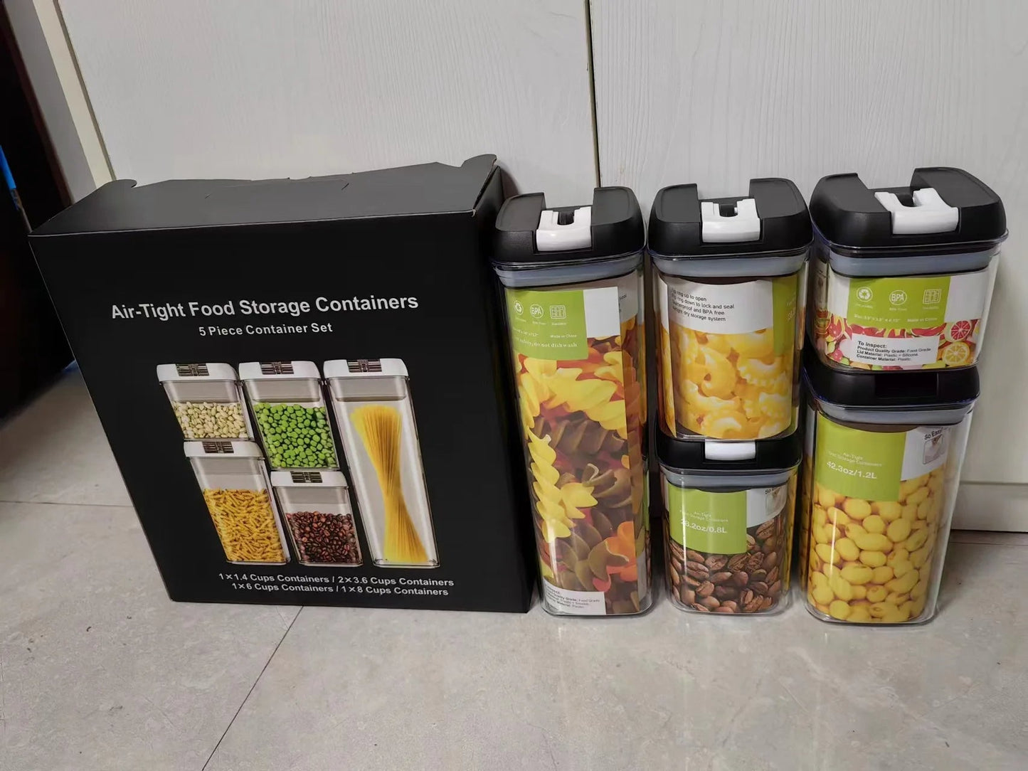 Airtight Food Storage Container - Set Of 5