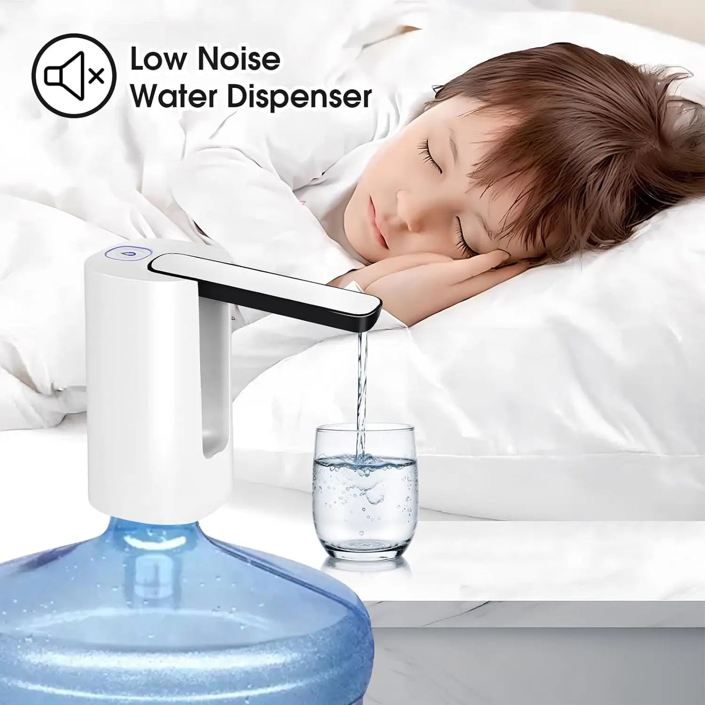 Foldable Electric Water Pump – Portable & Rechargeable Water Dispenser