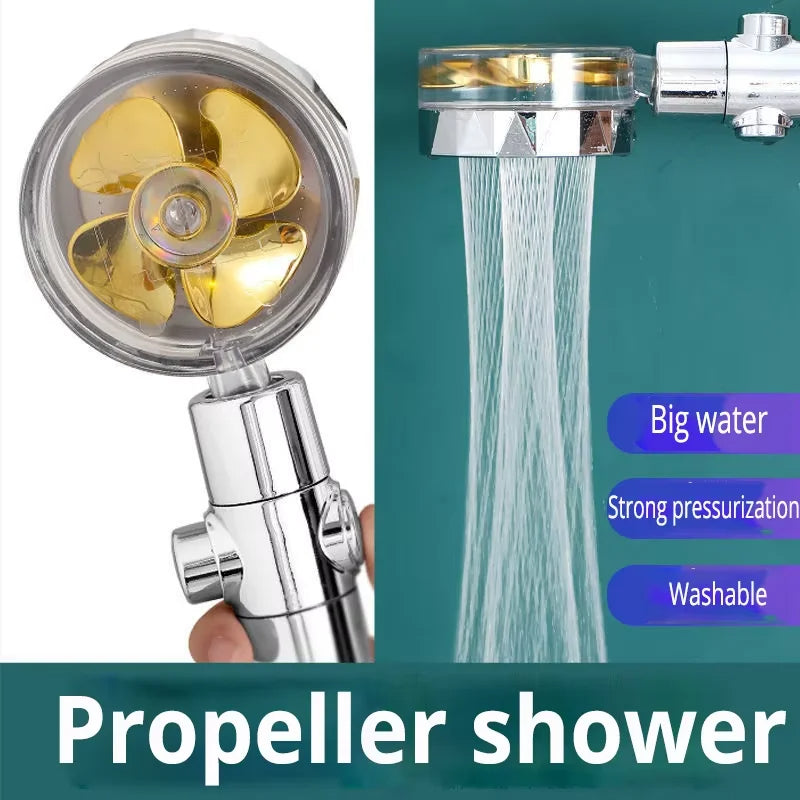 360 Degree Rotating Turbocharged Shower Head