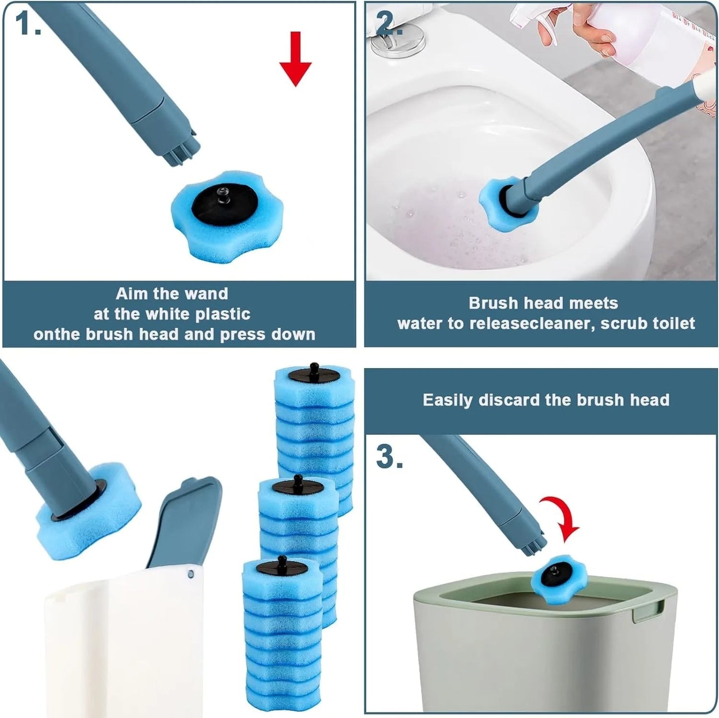 Bathroom Toilet Bowl Cleaning Brush