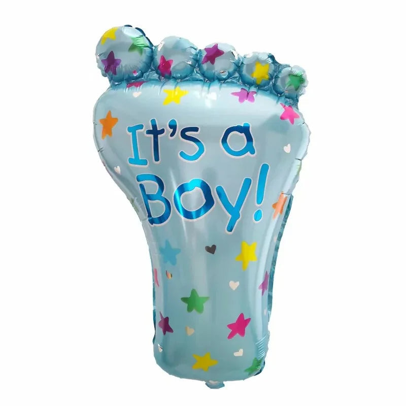 “It’s a Girl” & “It’s a Boy” Foil Balloons – Baby Feet Gender Reveal Balloons for Baby Showers & Birthdays