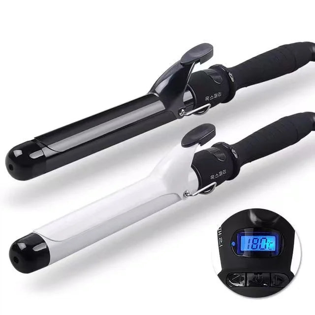 Professional Rotating Curling Iron – Electric Hair Styling Wand for Smooth Curls