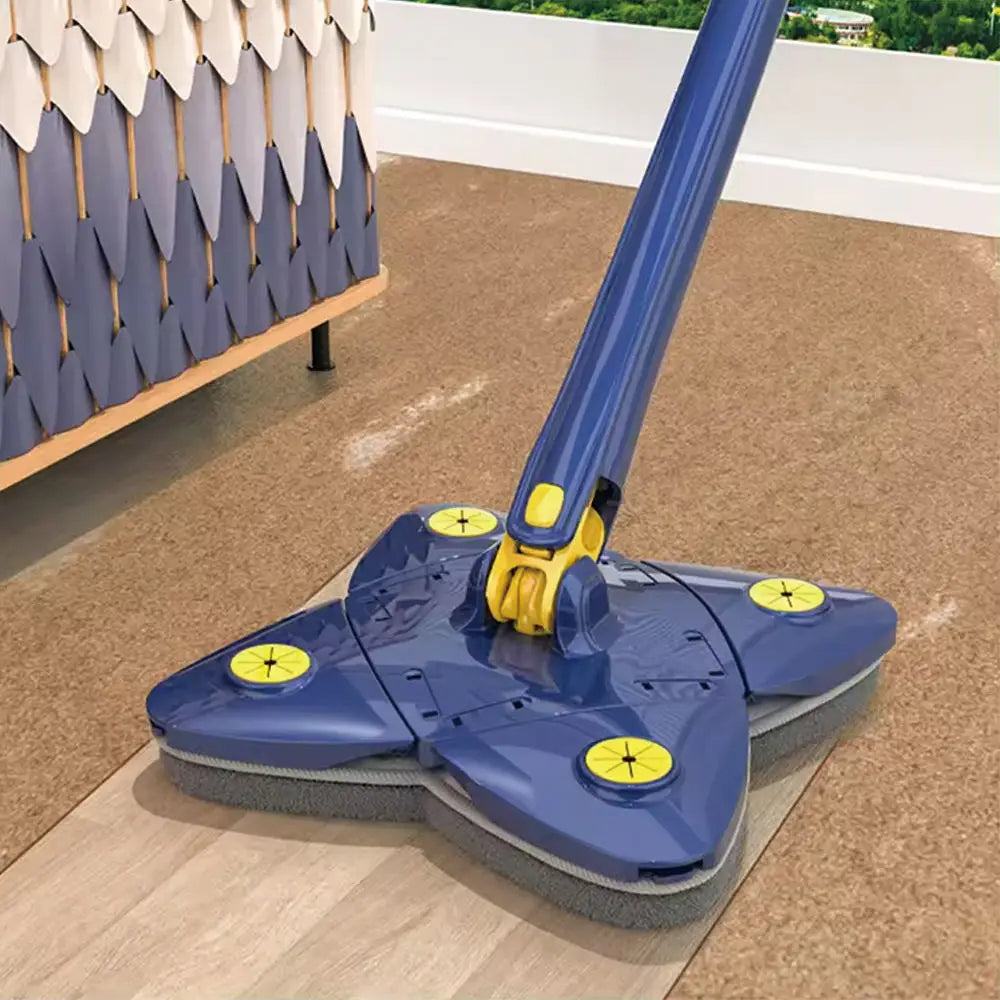 Clover-Shaped 360 Degree Rotating Self-Squeeze Mop
