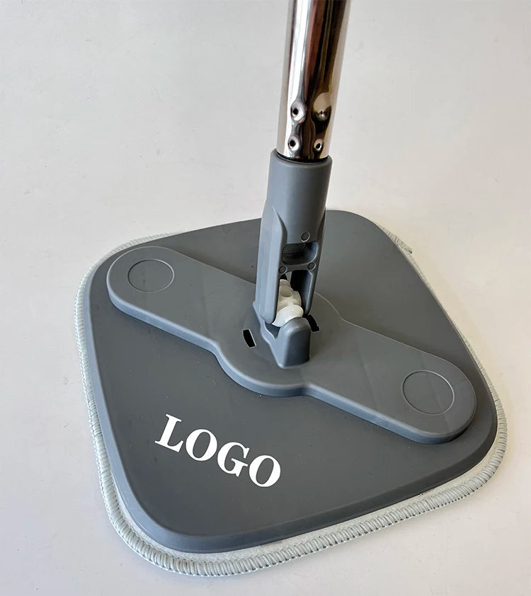 360 Degree Rotating Magic Flat Mop - Grey