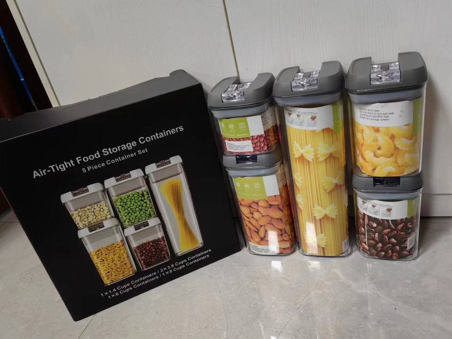 Airtight Food Storage Container - Set Of 5