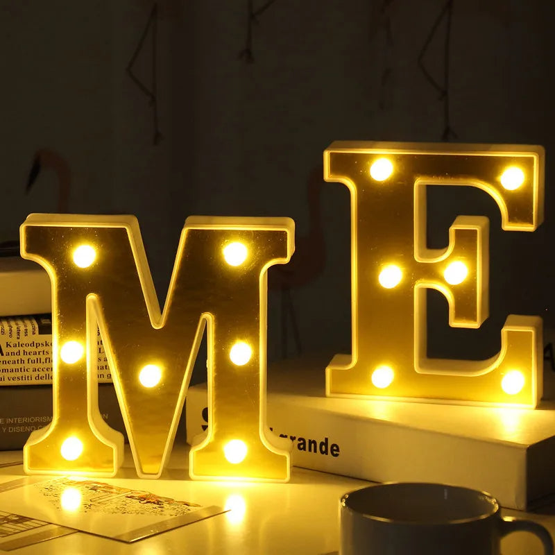 LED Marquee Letter Light – A to Z Decorative Alphabet Lights for Parties & Home