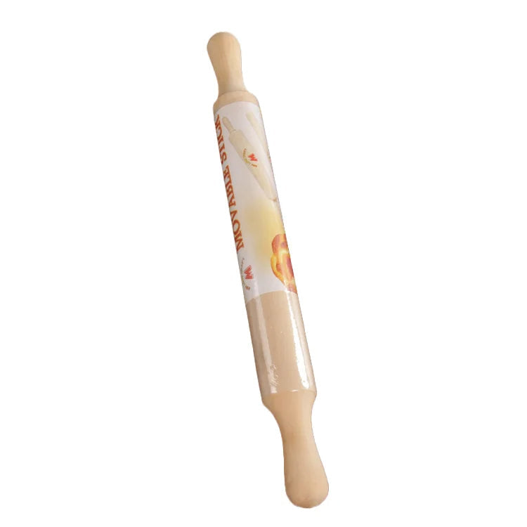 Wooden Rolling Pin – Handheld Dough Roller for Baking & Pastry Preparation