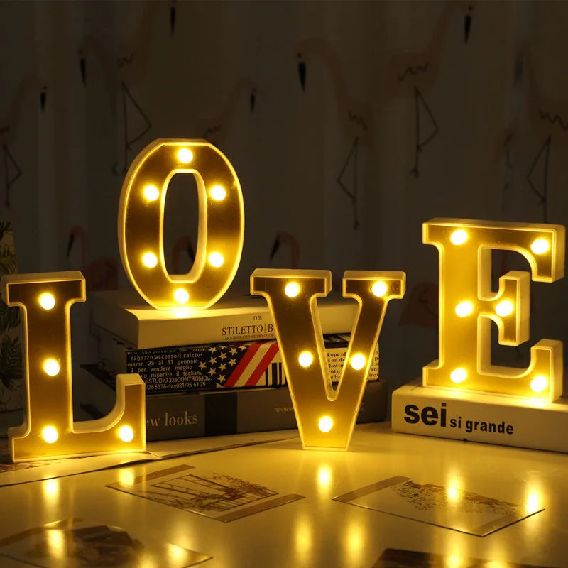 LED Marquee Letter Light – A to Z Decorative Alphabet Lights for Parties & Home