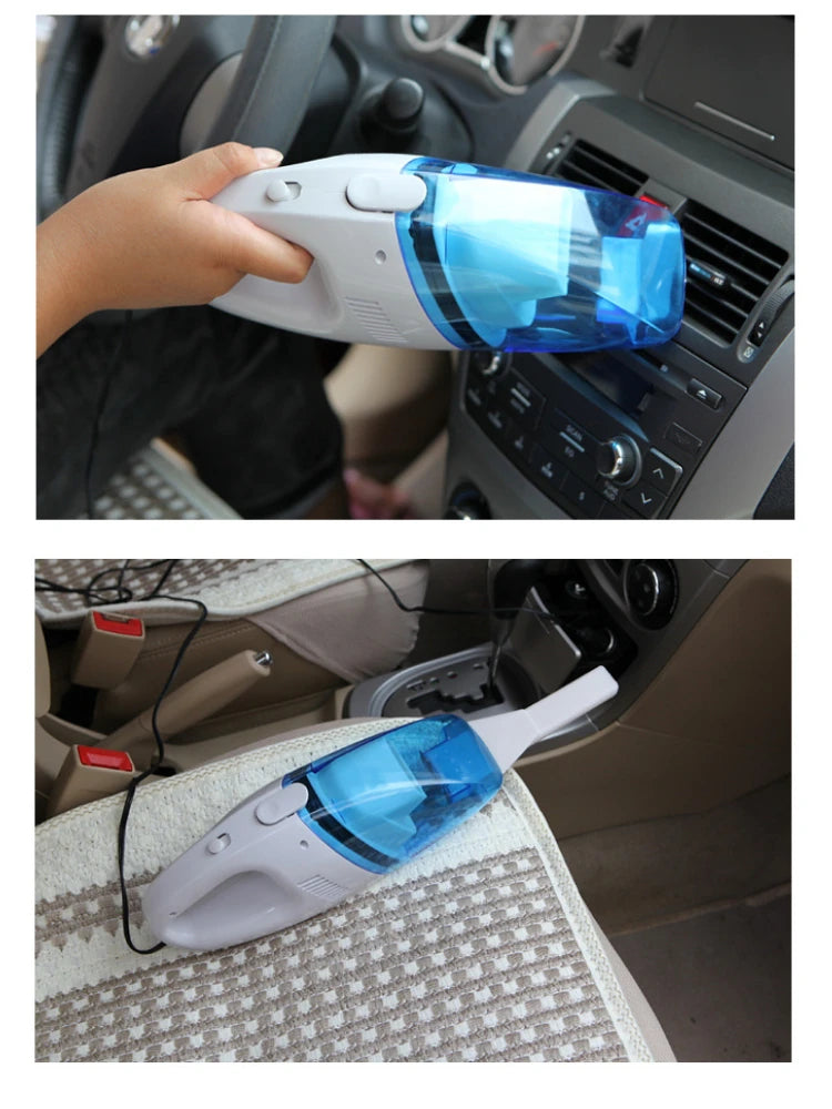 12V 60W Car Vacuum Cleaner - Portable Handheld Wet & Dry Mini Cleaner