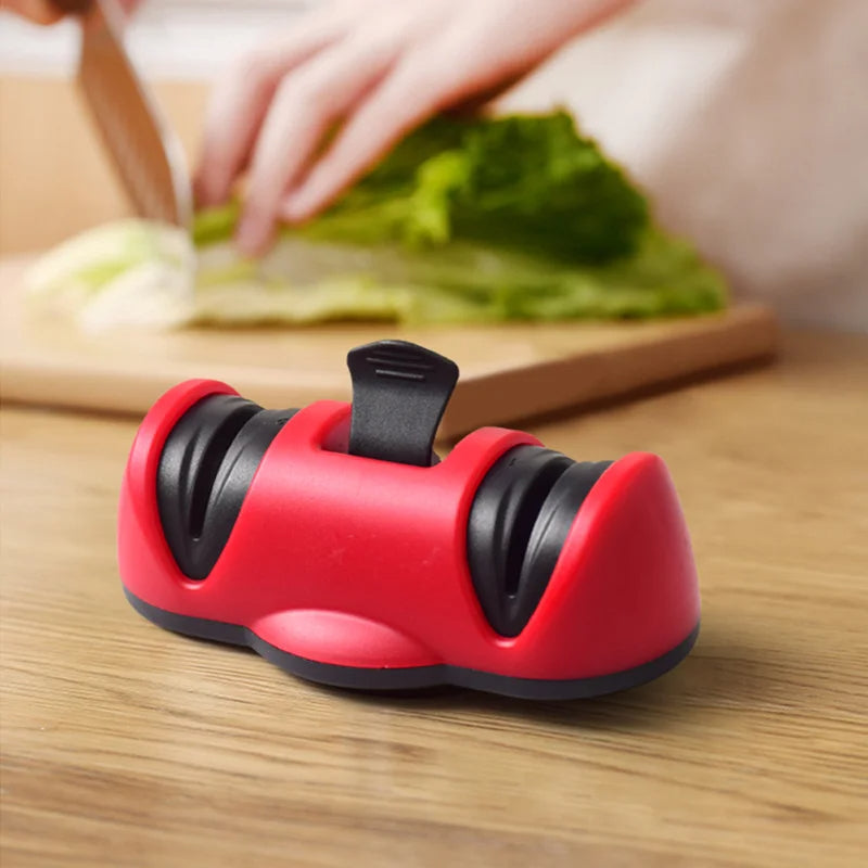 Magnetic Knife Sharpener – For Straight & Serrated Knives and Scissors