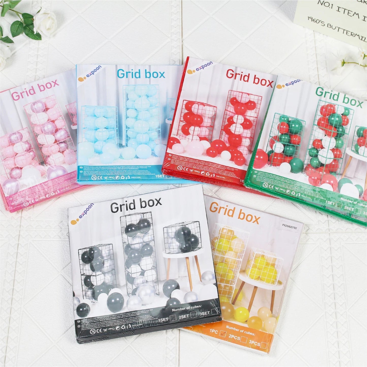 Expoon 3-Layer Balloon Display Boxes – Party Decoration for Birthdays, Weddings & Events