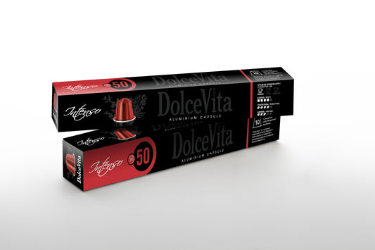 Italfoods Dolce Vita INTENSO Coffee Capsules for Nespresso - 10 Pieces