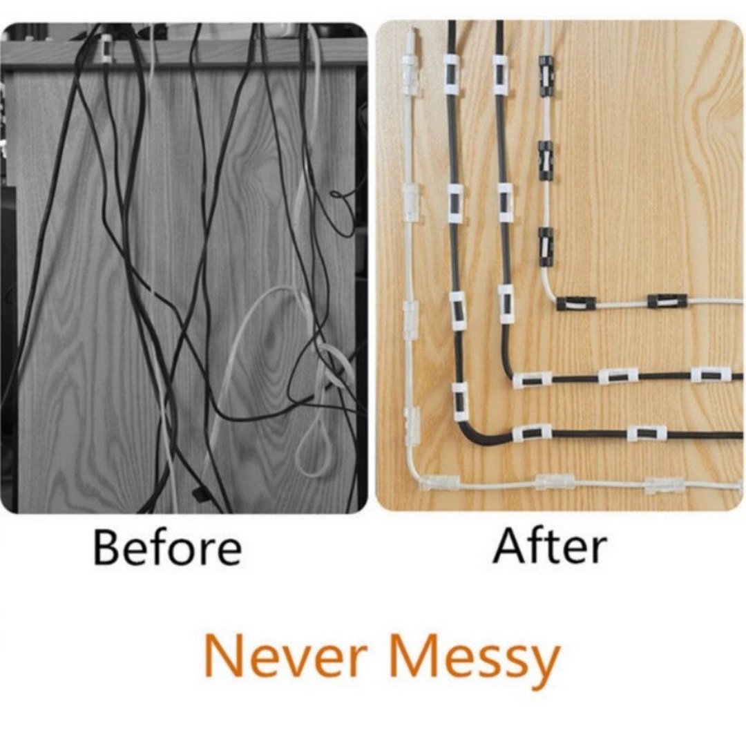 Cable Clips Organizer – Set of 20