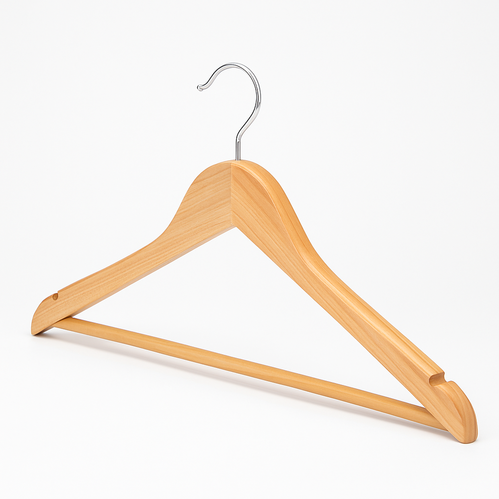 High-Grade Wooden Non-Slip Coat Hanger