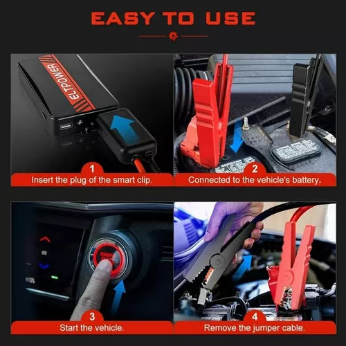 Eltpower 4-in-1 Battery Starter - 1200 Ampere