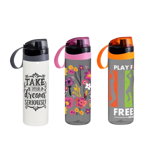 Decorated Polycarbonate Bottle - 750ml | Durable & Lightweight Design for Hydration