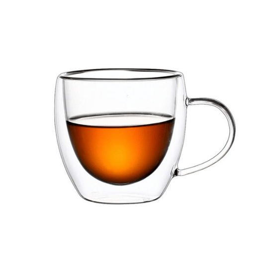 Double Wall Glass Mug - 250ml | Compact & Insulated