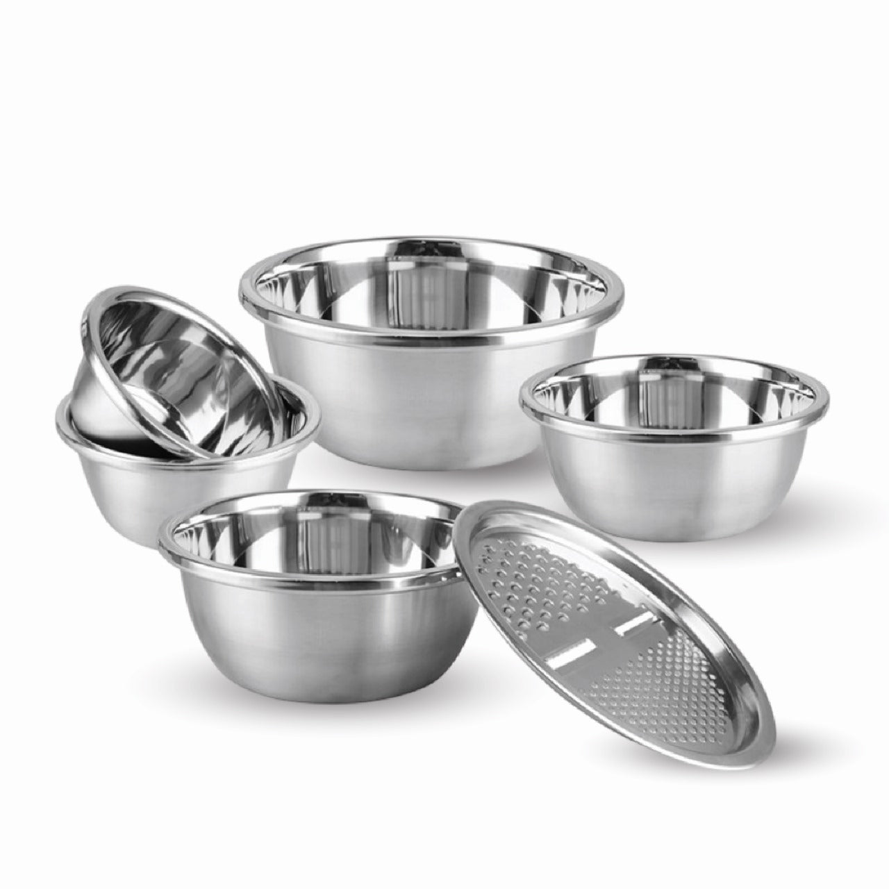 Stainless Steel Mixing Bowl Set – 6 Pcs