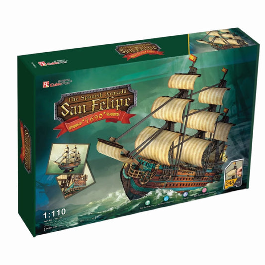 San Felipe 3D Ship Puzzle – 248 Pcs
